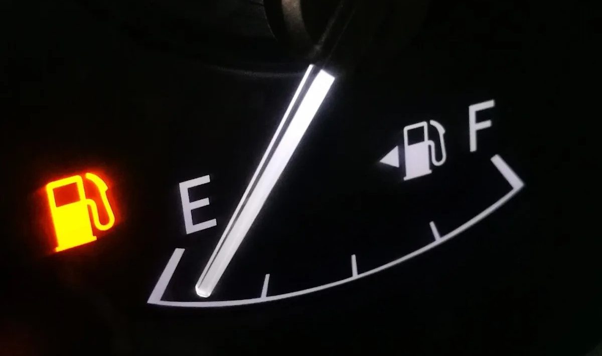 brandstofreserve lampje